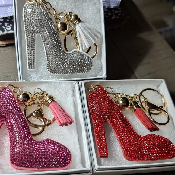 Rhinestones High Heel Keychain/Charm👠👠 - Picture 3 of 6